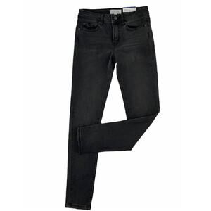 Popsugar Womens High Rise Skinny Jeans Black Dark Wash Stretch Slim Size 6 New